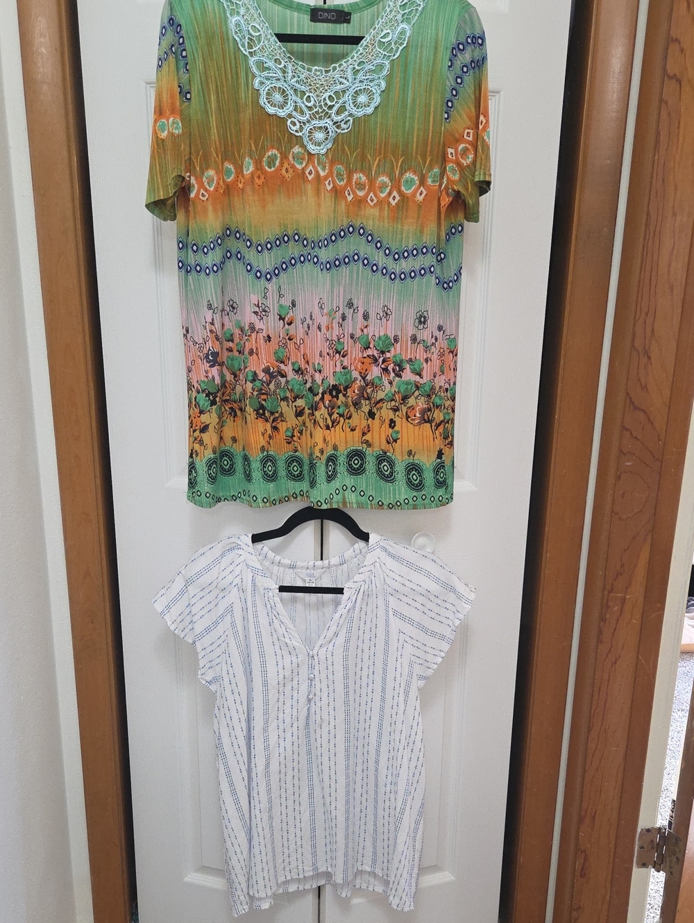 Casual Summer Top Bundle - Time & Tru and Dino (Lot of 2)